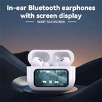 AirPods Style Wireless Earbuds with Touch Screen Case | Bluetooth 5.3 ANC Noise Cancelling Earphones