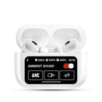 AirPods Style Wireless Earbuds with Touch Screen Case | Bluetooth 5.3 ANC Noise Cancelling Earphones